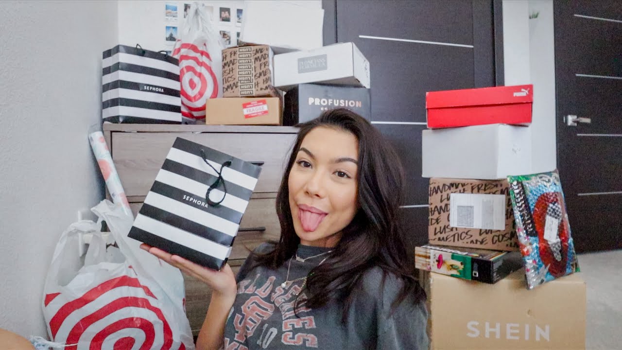 opening pr packages, target run & haul! (vlog)