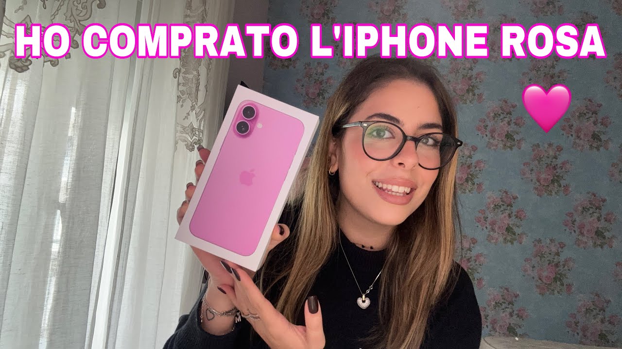 APRIAMO IL NUOVO IPHONE 16 PLUS ROSA 🩷- VLOG