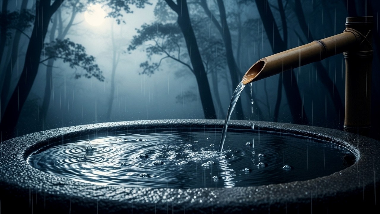 Soothing Piano Sleep Music 🌧️ Calm Night Ambience