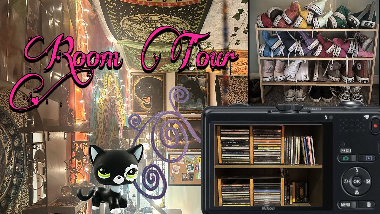 Maximalist Room Tour! | Physical media |Converse collection | Cool Decor