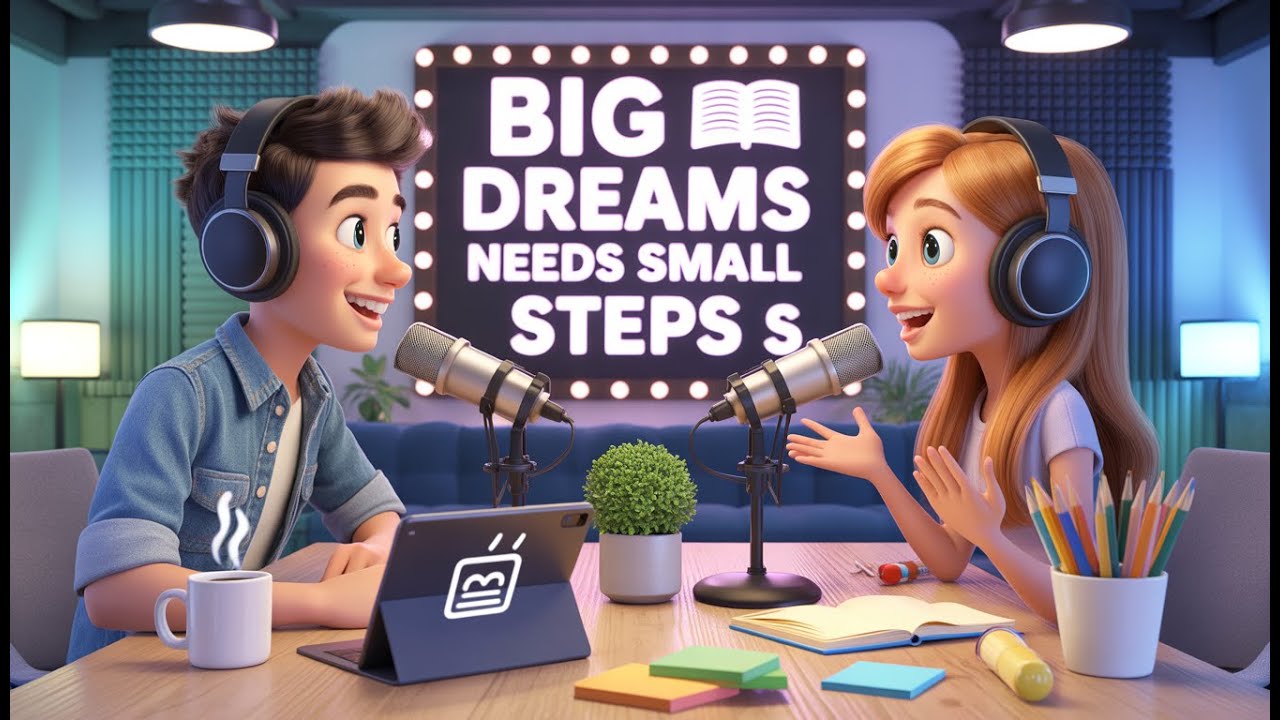 English Podcast For Easy English Conversation | Big Dreams Need Small Steps | Learn English Fast |
