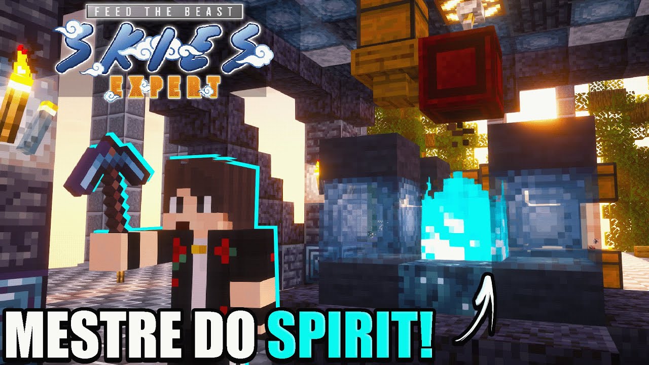 VIREI O MESTRE DO SPIRIT PARA FAZER ESSA FERRAMENTA! - FTB SKIES EXPERT #03