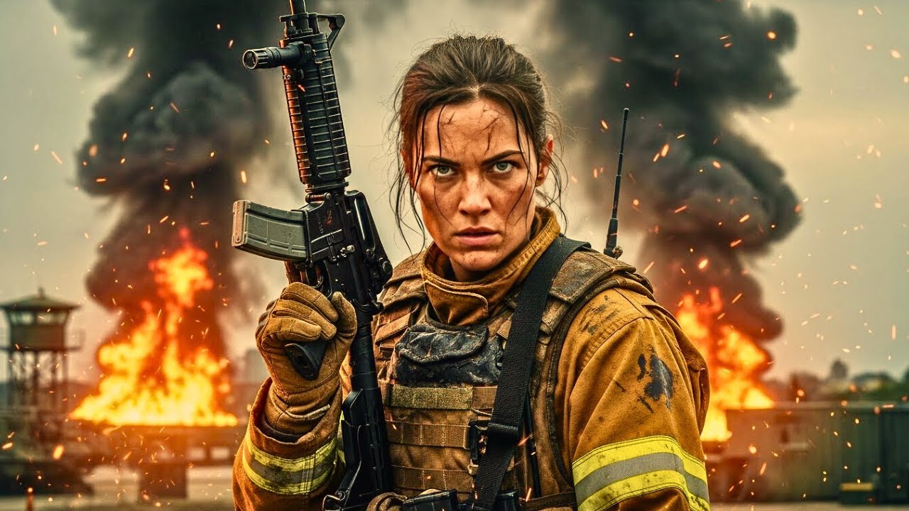 She Was Just the Base Firefighter — Until Enemies Torched the Compound and She Grabbed an M416