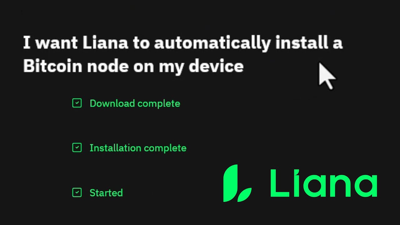 Let Liana Wallet Run a Bitcoin Node for You  with a Single Click - Full Privacy and Control