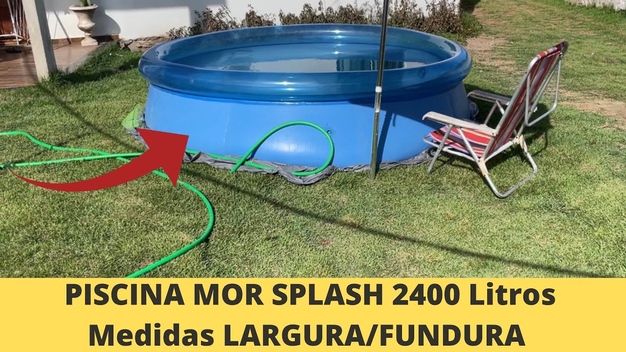 Piscina Inflável MOR SPLASH 2400 Litros (Llnk no primeiro comentário)