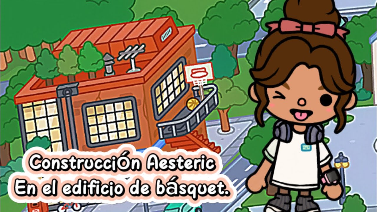 Decorando el edificio de básquet a Aesthetic | Toca Boca☺️