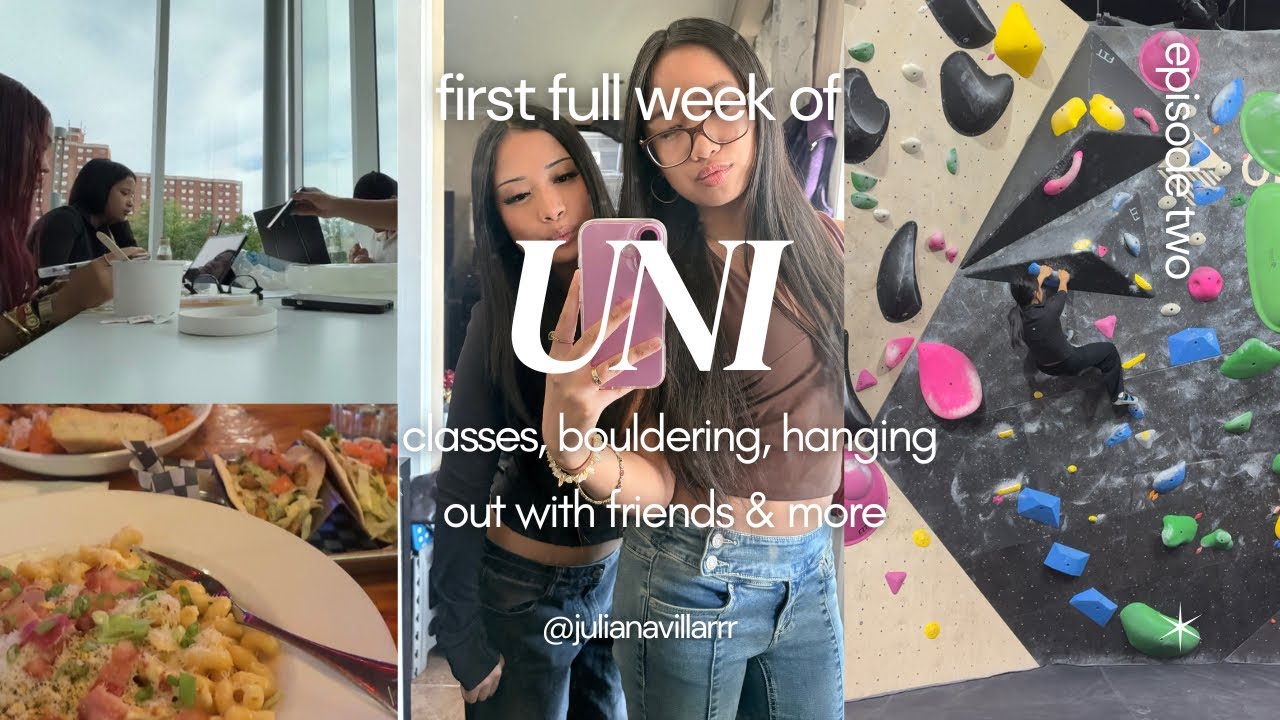 FIRST WEEK OF UNI 📚 | @ yorku, classes, bouldering, hanging out with friends 