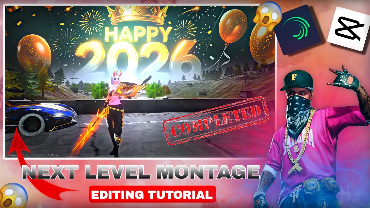 Free Fire Montage Editing Tutorial In Capcut💥 | Free Fire Happy New Year Status Editing Tutorial 🤯 