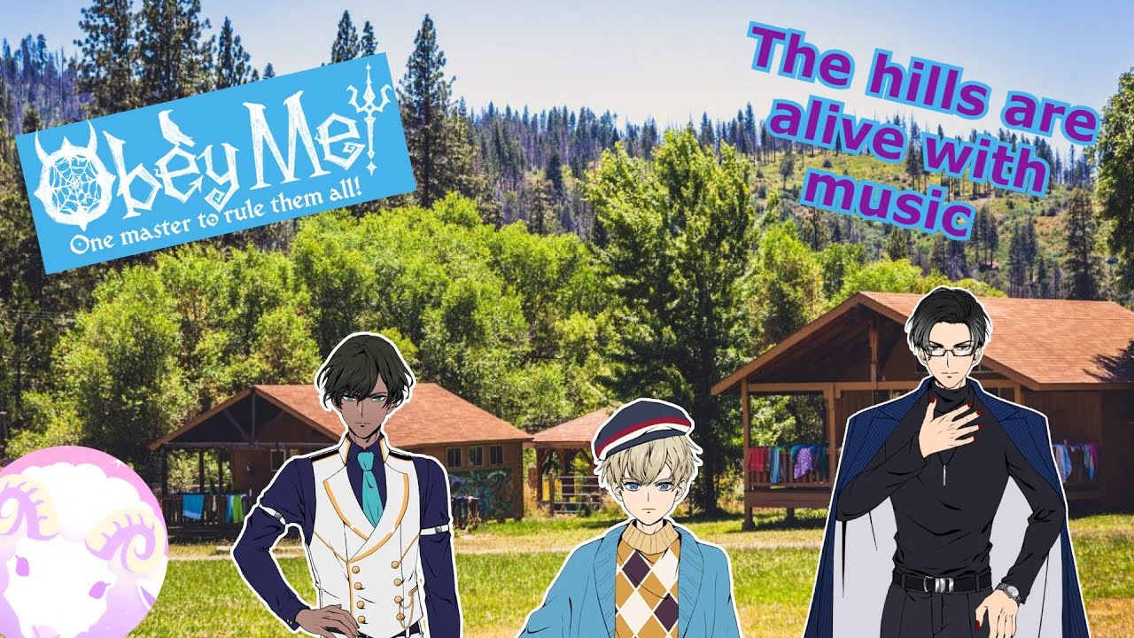 Obey me! Camp with the boys. Or not? Text story. Script story