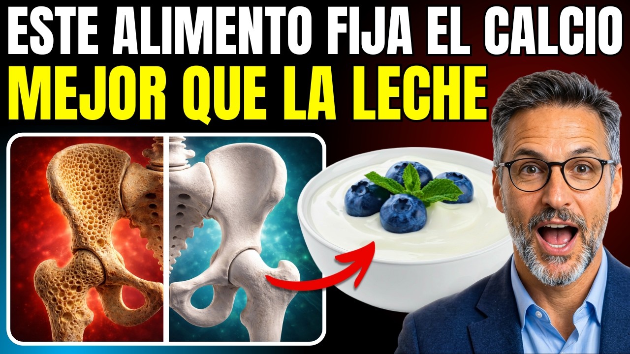Osteoporosis: 5 Alimentos que fijan el CALCIO en los huesos AUNQUE NO TOMES LECHE