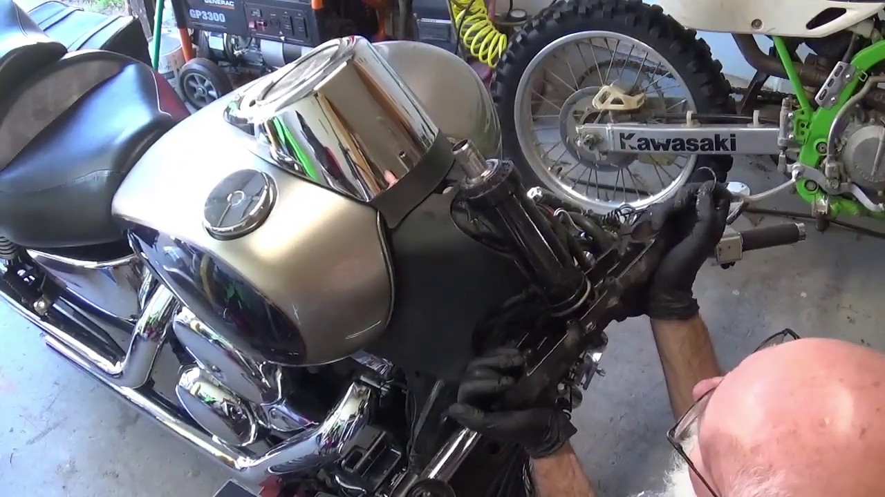 Steering Bearing Kit- Diagnostic & Full Replacement DIY- Kawasaki Vulcan 'or any motorcycle'