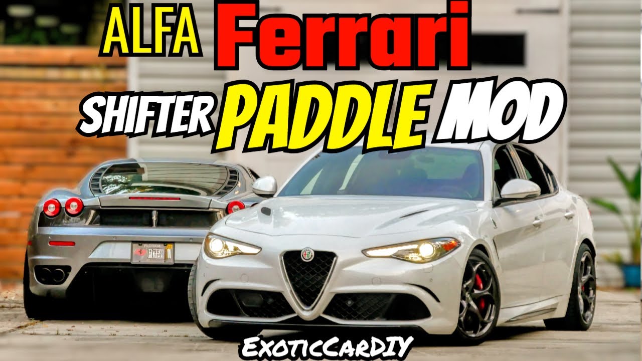 Alfa Giulia QV  Ferrari Shifter Paddle MOD - NO cables! NO laptop!