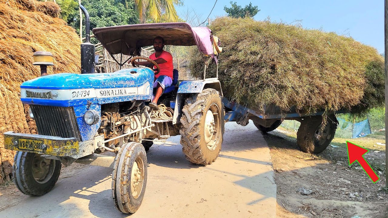 Over Load Sonalika Di 734 Tractor Stuck in Mud | Mr Asu 23