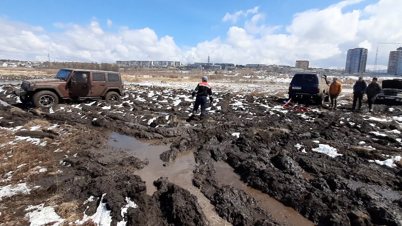 Жесткий весенний гряземес! Land Cruiser 80, УАЗ, Нива, Патриот, Carib, Mistral. OffRoad