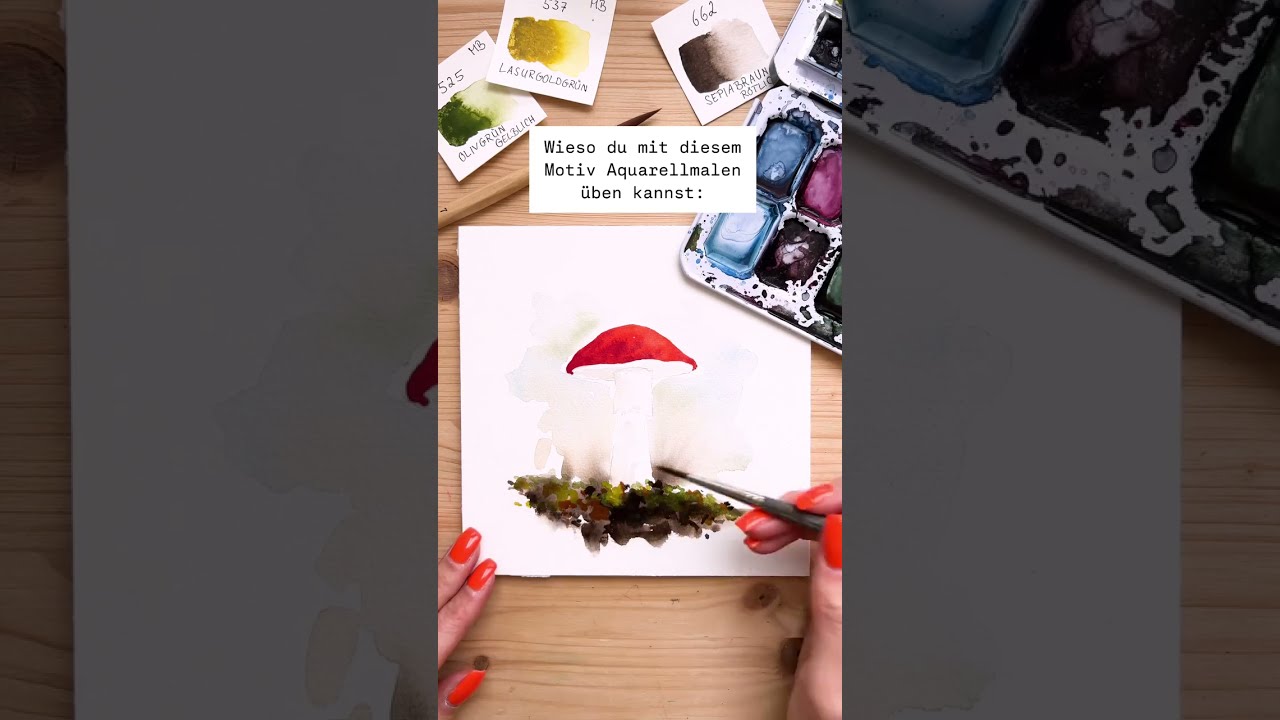 Perfekt zum &uuml;ben! Kleine Aquarellformate #watercolor #malenlernen #malen #tutorial #beginnerfriendly