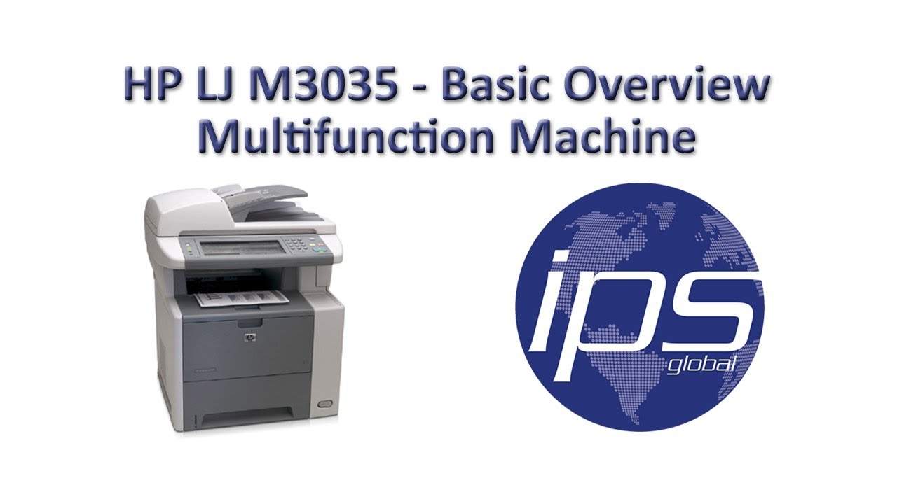 HP M3035 - Basic Overview Multifunction Machine