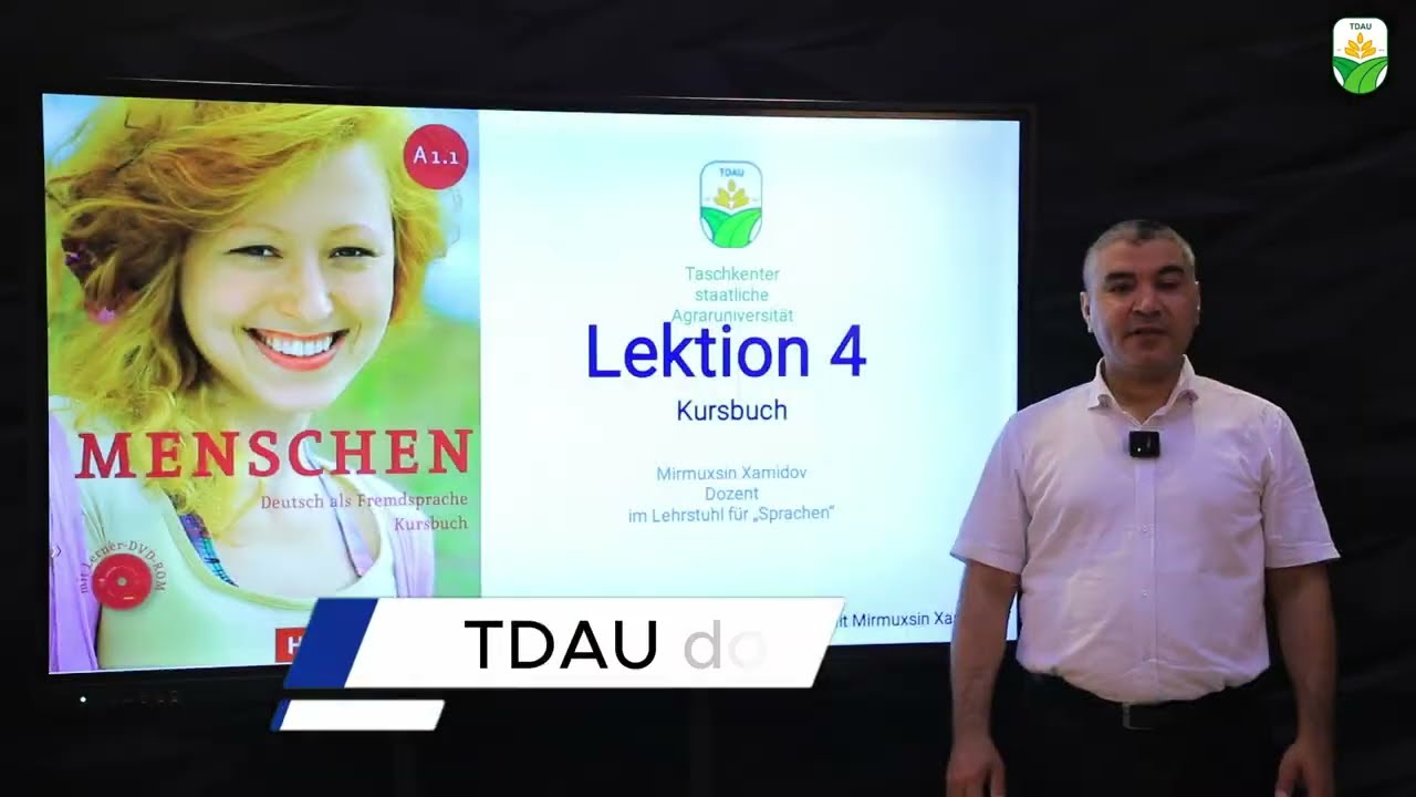 4 Lektion Menschen A1.1 Kursbuch