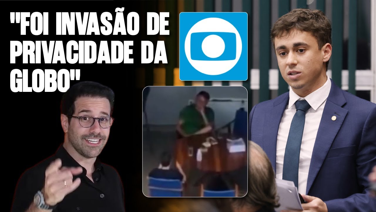 NIKOLAS FERREIRA REAGE A FLAGRA COM CELULAR NA CASA DE BOLSONARO