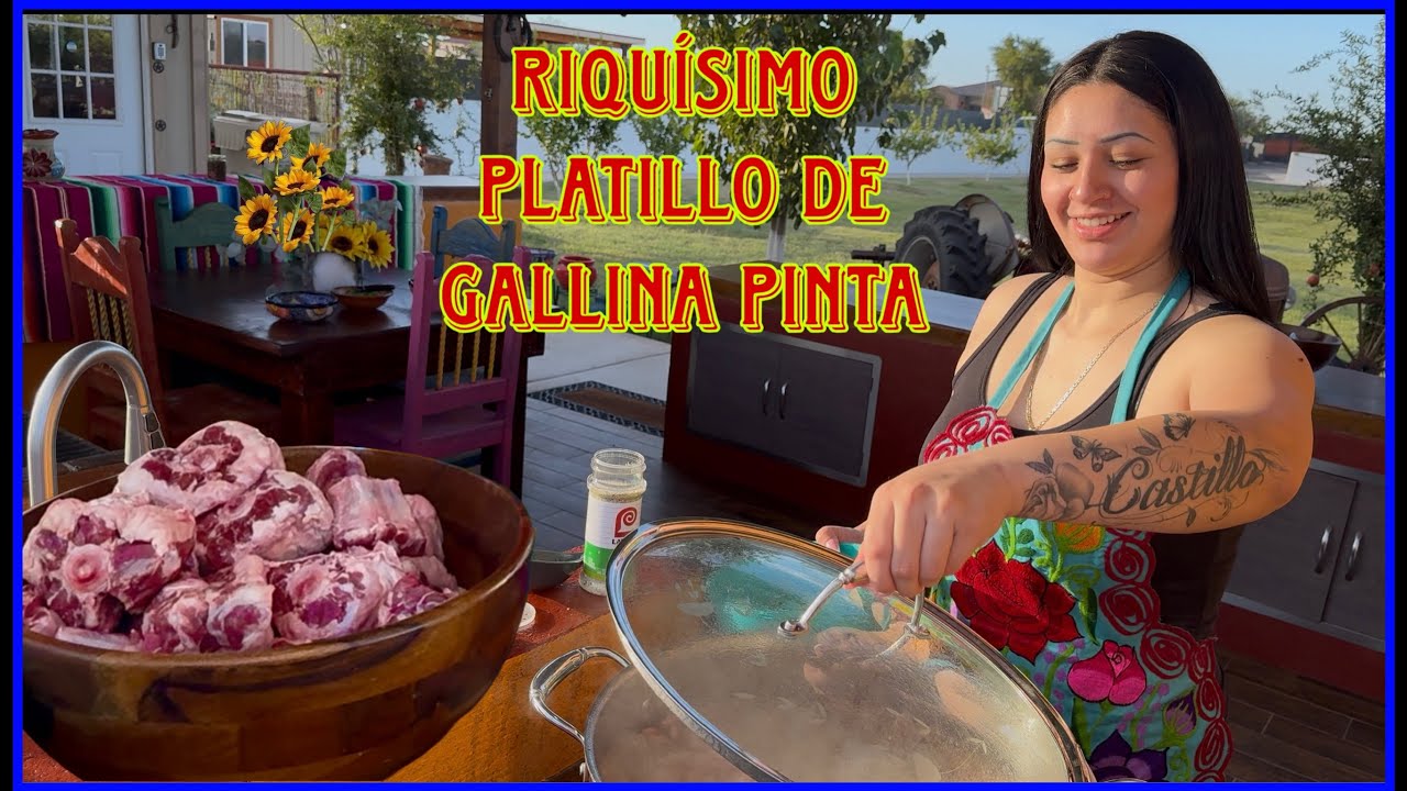 la famosa receta  😋GALLINA PINTA 😋 Cocinando con Evelyn y SARY 