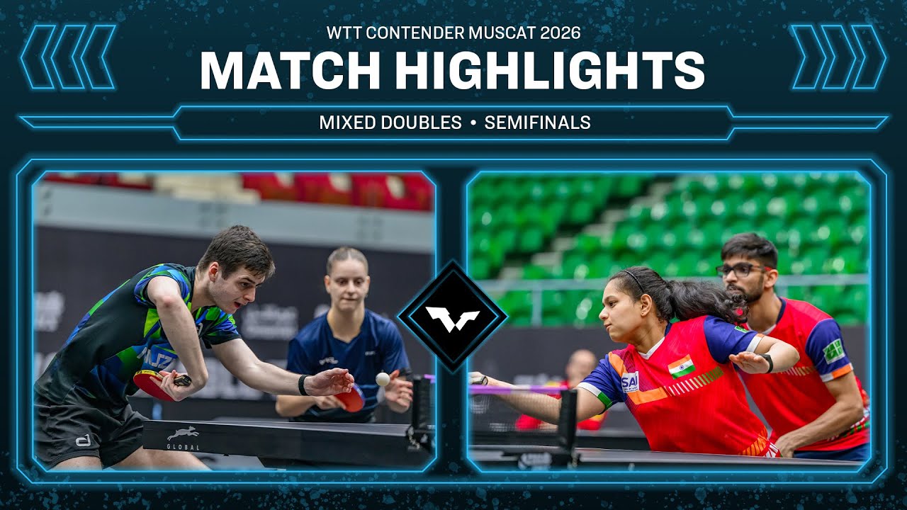 Poret/Lutz vs Shah/Chitale | XD SF | WTT Contender Muscat 2026