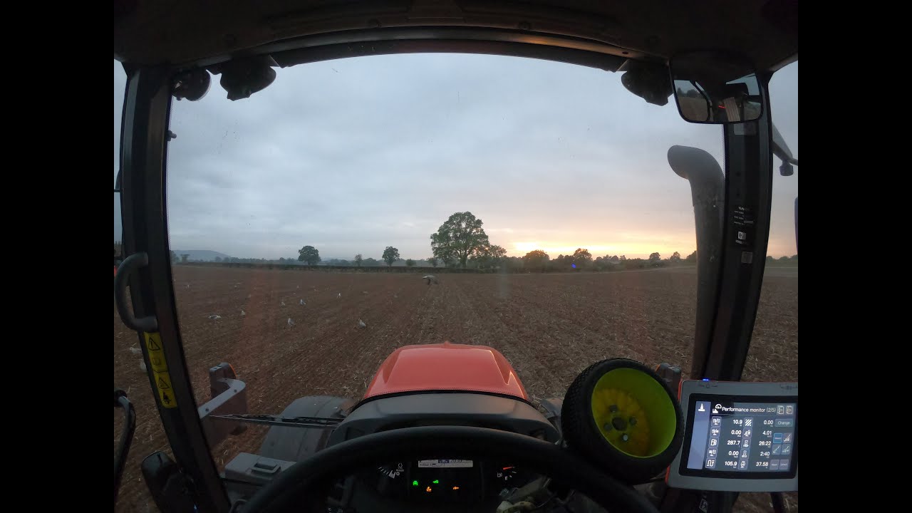 Kubota M6132 planting wheat with Agopengps autosteer