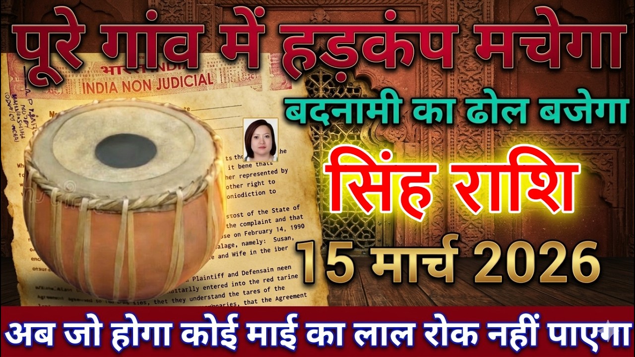 सिंह राशि वालों 14 मार्च 2026 से पूरे गांव में हड़कंप मचेगा सावधान बदनामी का ढोल बजेगा!