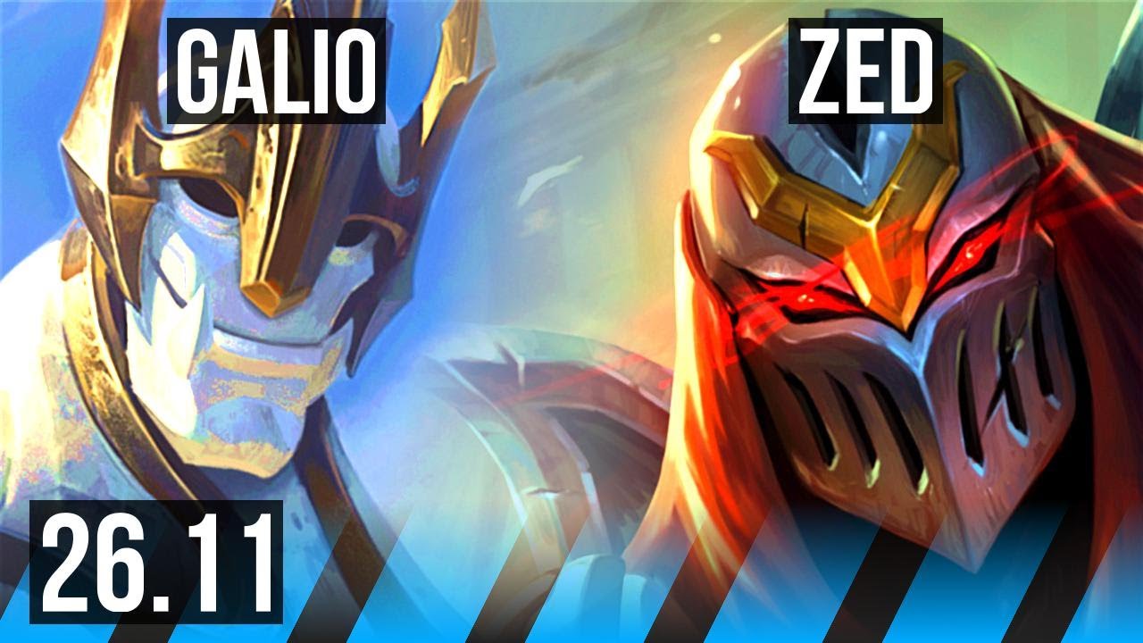 GALIO vs ZED (MID) | EUW Challenger | 26.11