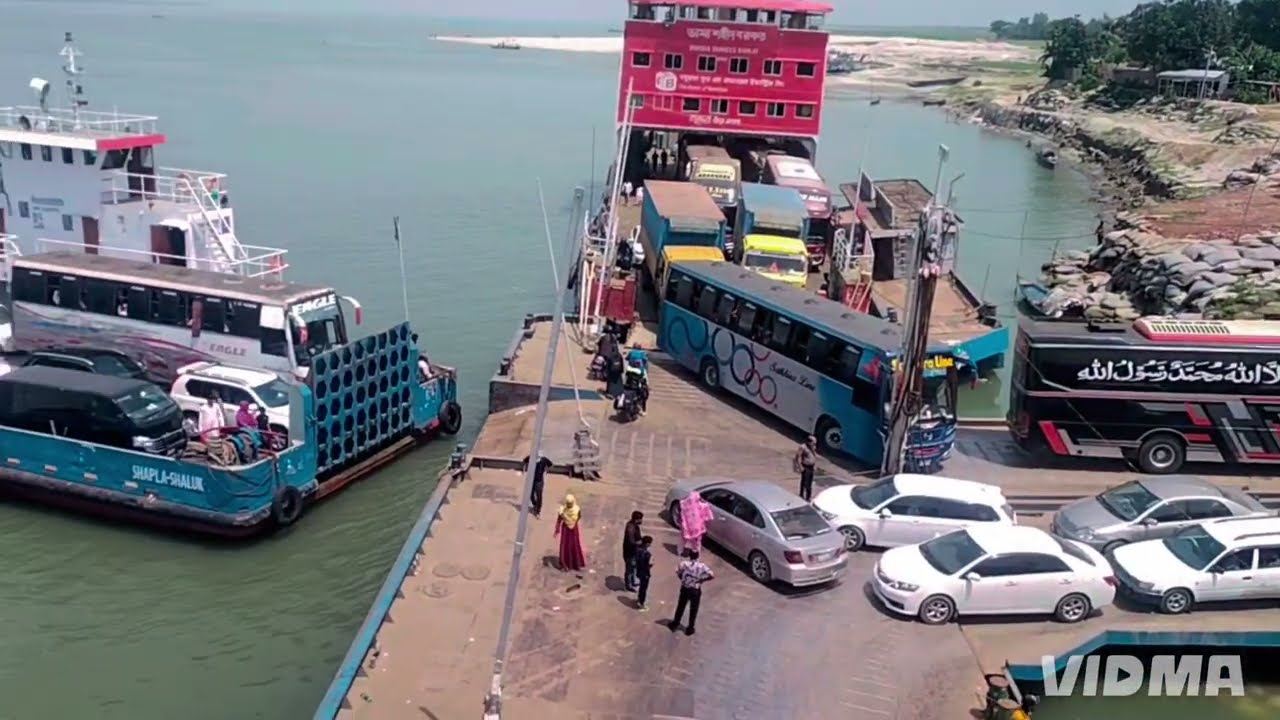 HOW TO UPLOA YOUTUBE VIDEOS // পাটোয়ারী দৌলোদিয়া ফেরি ঘাটে কিভাবে গাড়ি পারাপার হয়