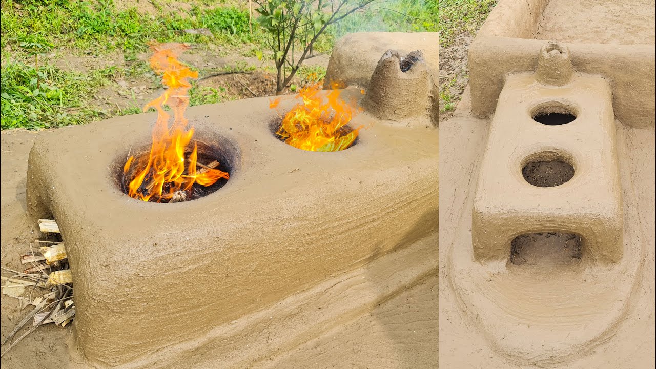 Smokeless Firewood Stove | DIY Traditional Firewood Stove | Mud Stove | Clay Stove | Mubashir Saddiq