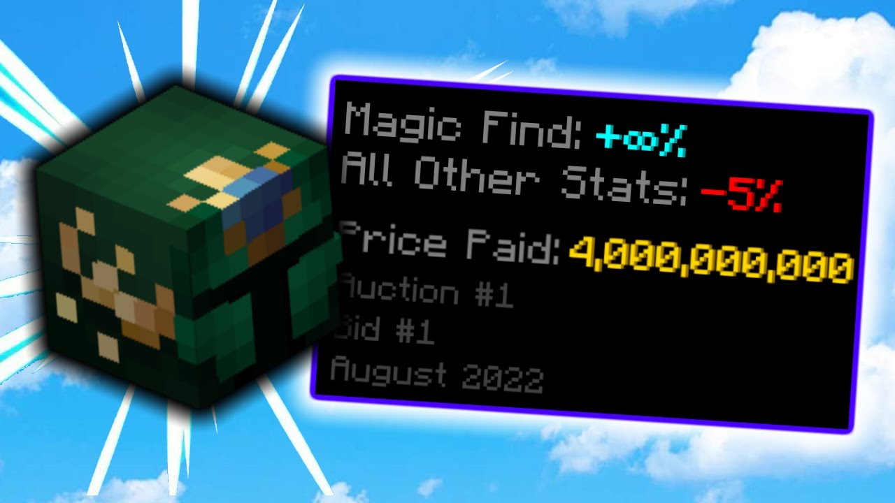 The 4,000,000,000 COINS CLOVER HELMET.... (Hypixel Skyblock)