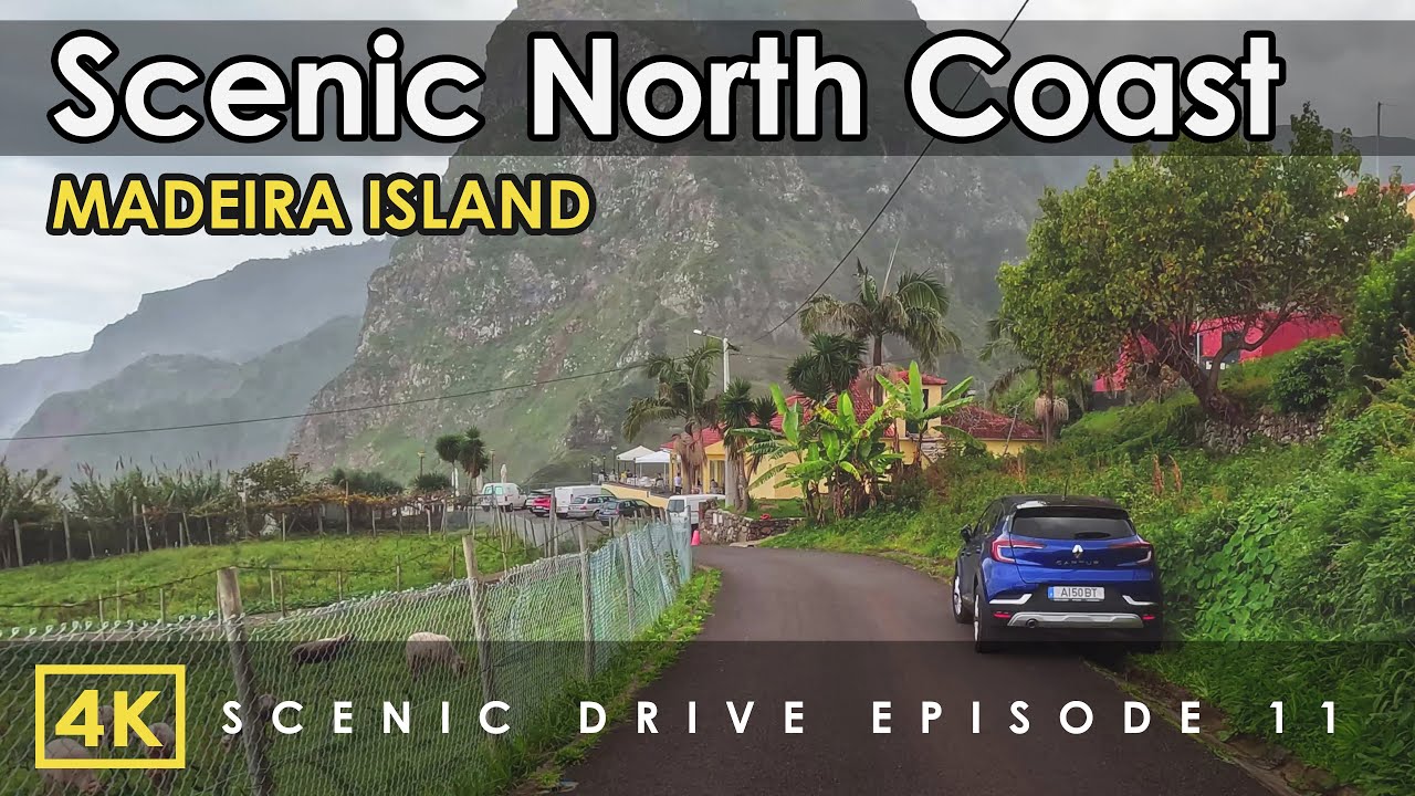 Madeira, Portugal | 4K Virtual Driving Tour in Santana, Ponta Delgada, Boaventura | Nature Drive