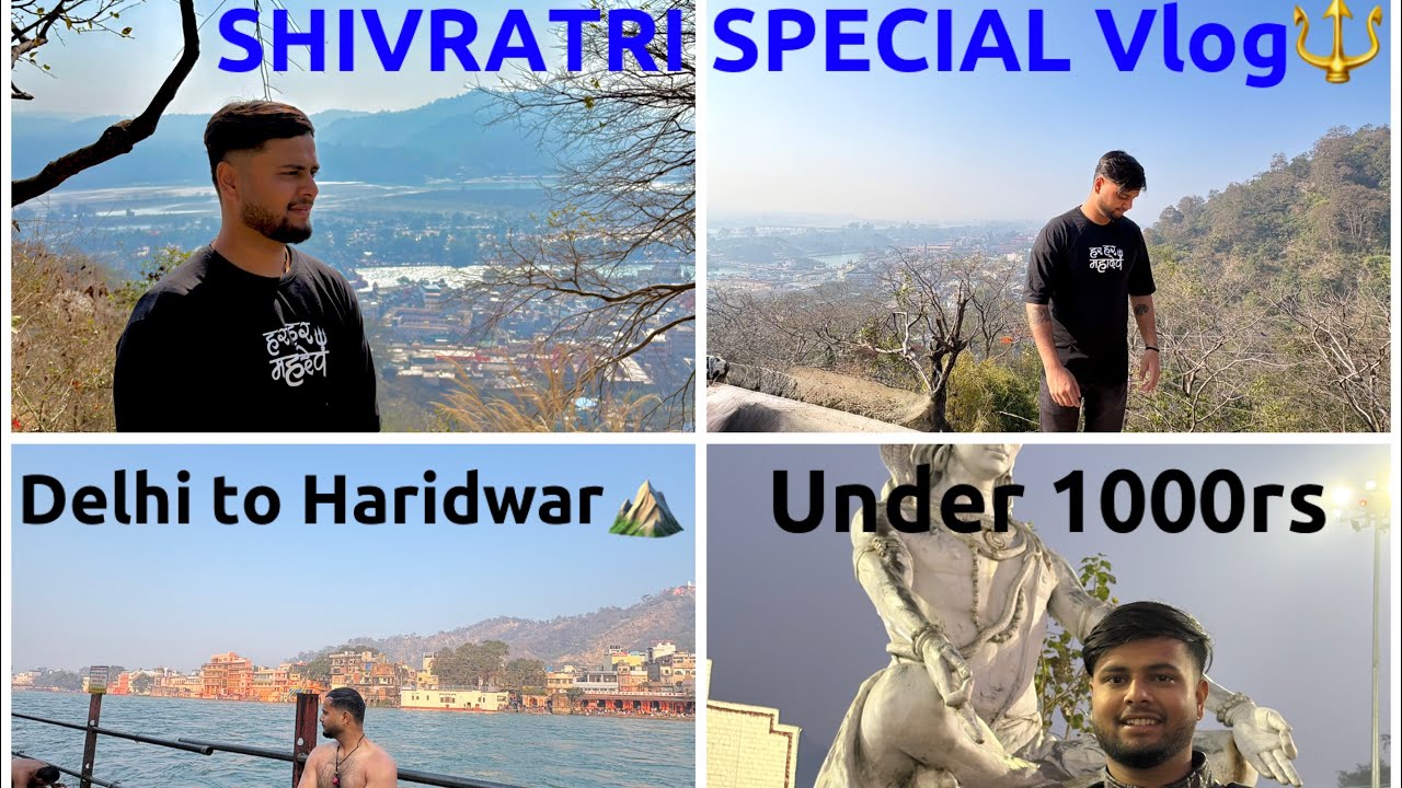“₹1000 me Delhi se Haridwar p1🚆🔥 | Budget Trip Challenge”#shivratrispecial #vlog #haridwar #travel 