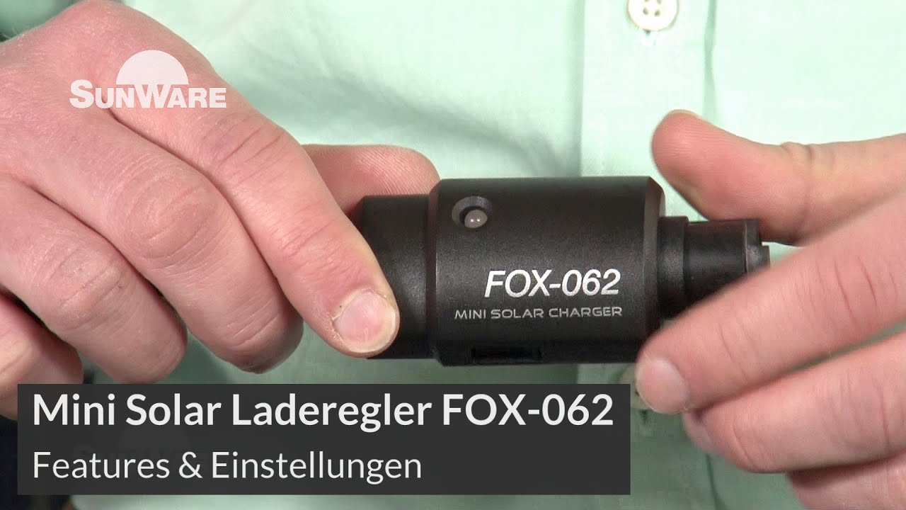 FOX-062 Mini Solar Laderegler f&uuml;r 12V Steckdose