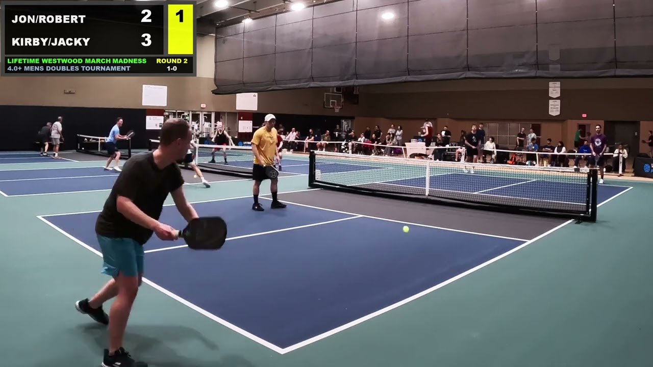 4.0+ Mens Doubles🏆 Rd2 | LIFE TIME March Madness Tournament| Jacky/Kirby vs Jon/Robert - 3/9/24