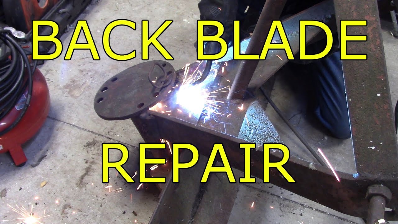 Repairing a back blade with a sloppy angle pin.