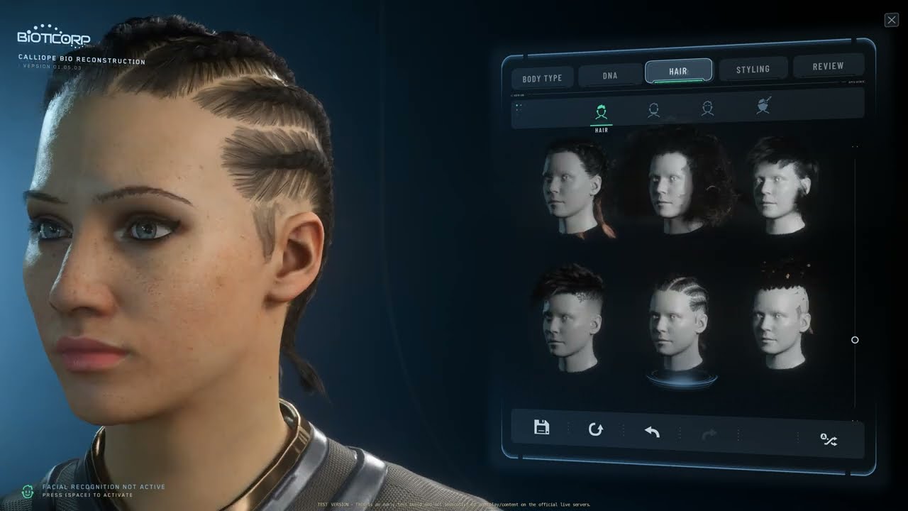 Star Citizen 4K - 3.24.2 PTU - New Hair/Tattoo and Piercings - Character -