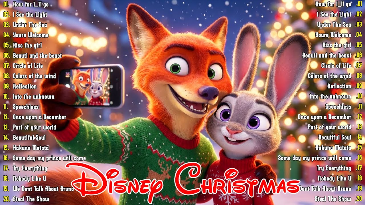🎄Disney Christmas Songs 🎁 Disney's Best Christmas Songs of All Time ❄️ Winter Wonderland Music
