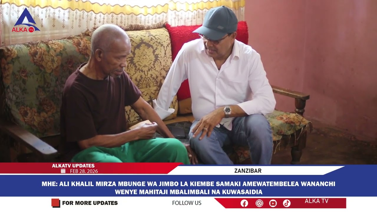 MH Mirza Mbunge Jimbo la kiembesamaki awatembelea wananchi wake wenye mahitaji maalum