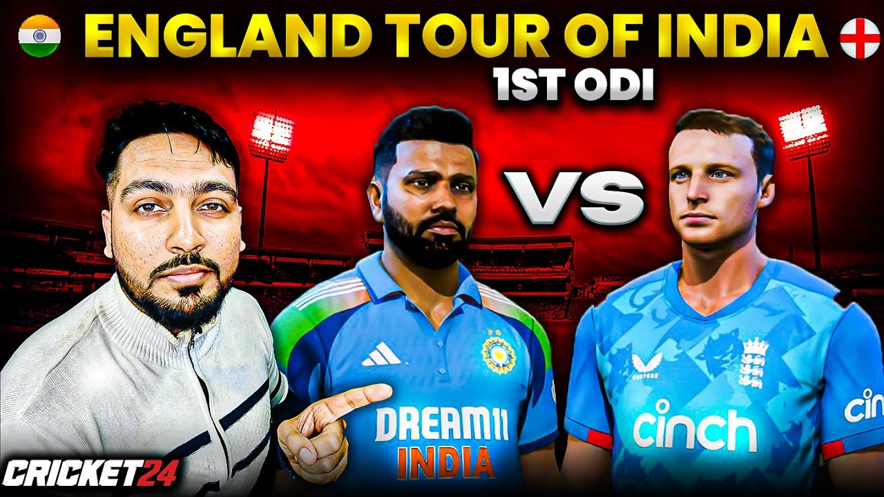 India vs England 1st ODI Match HARDEST Difficulty | England Tour Of India 2025 | Cricket 24 Live
