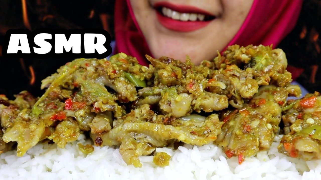 ASMR CEKER TANPA TULANG SAMBEL IJO || ASMR INDONESIA || EATING SOUND