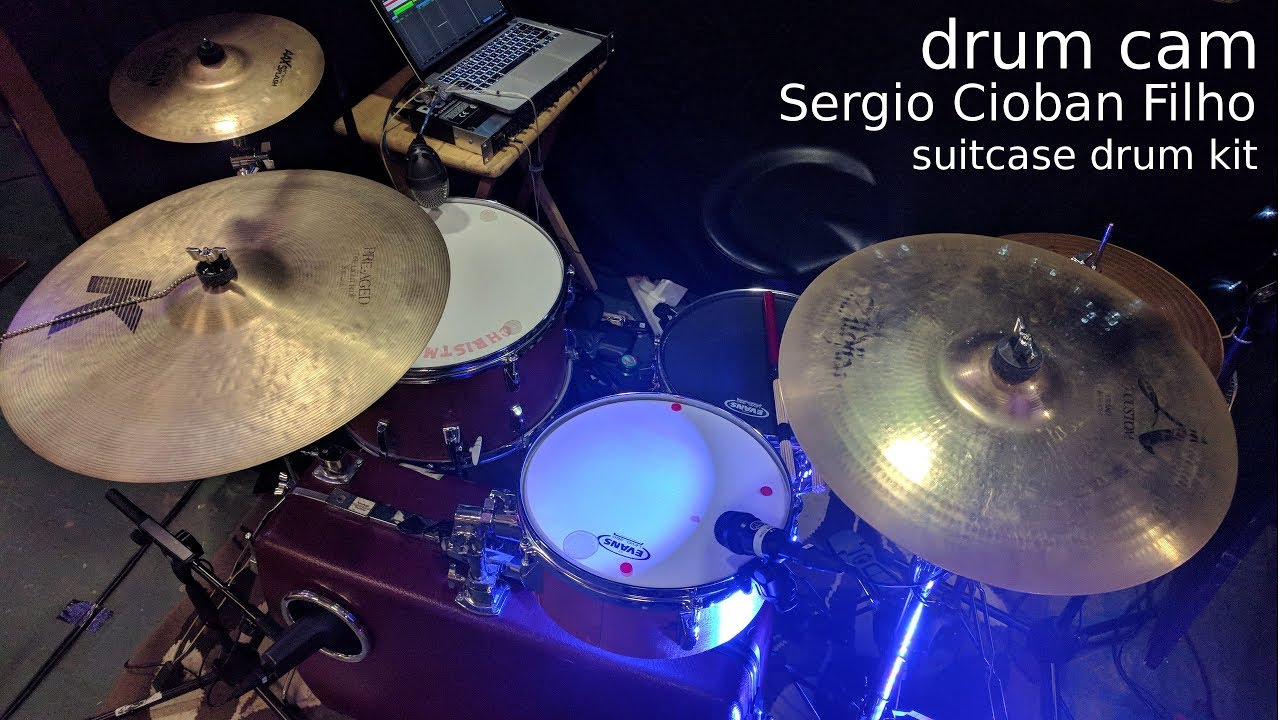 Mighty To Save - Drum cam - Sergio Cioban Filho - 08/Jul/2018 - suitcase drum