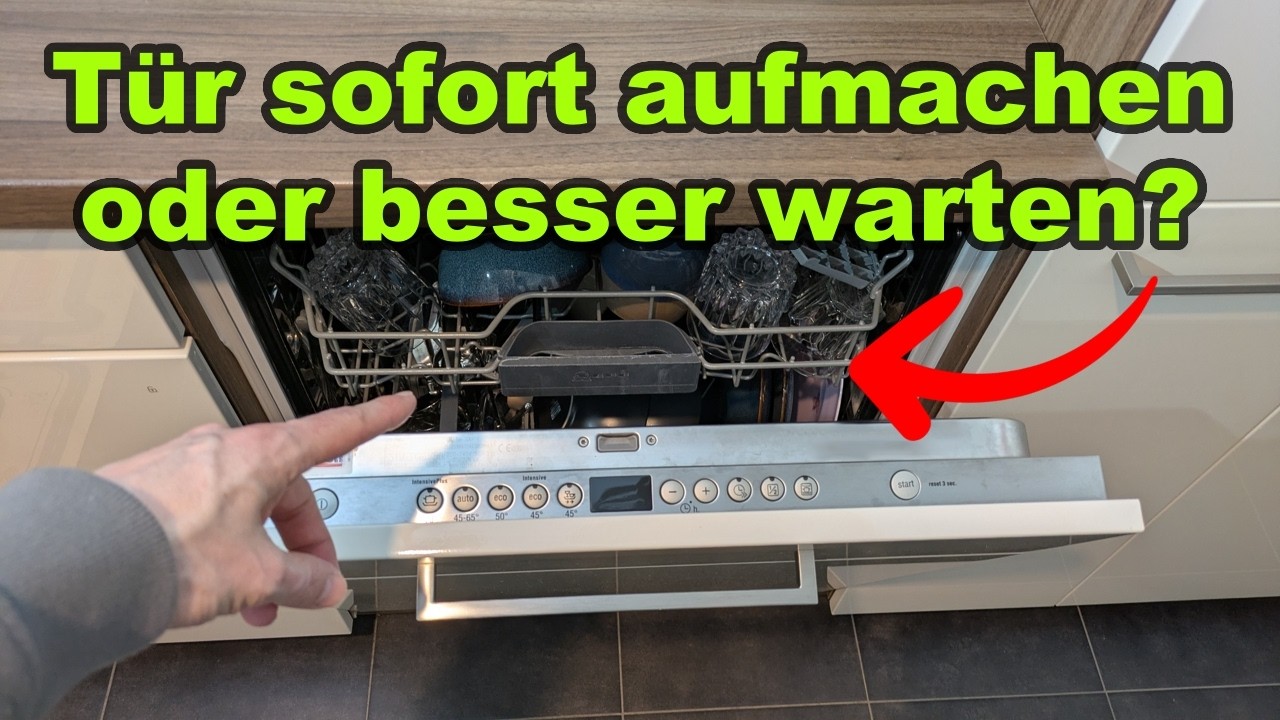 Geschirrsp&uuml;ler - T&uuml;r sofort &ouml;ffnen oder warten?