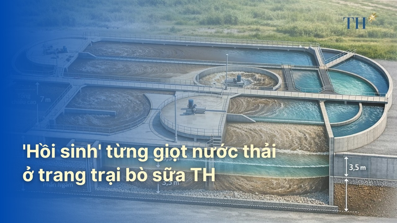 'Hồi sinh' từng giọt nước thải ở trang trại bò sữa TH | TH Hạnh Phúc Đích Thực
