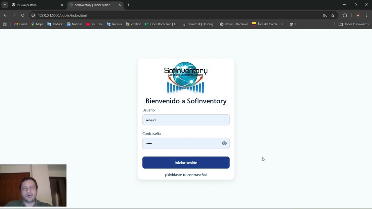 Presentación del Prototipo Funcional de SofInventory y su Integración con PostgreSQL