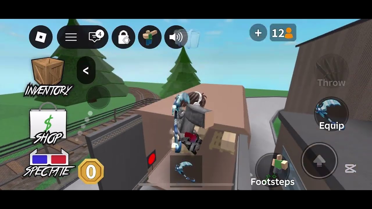 I played mm2 with @ericahmm2 🔥⚡️😄❤️!