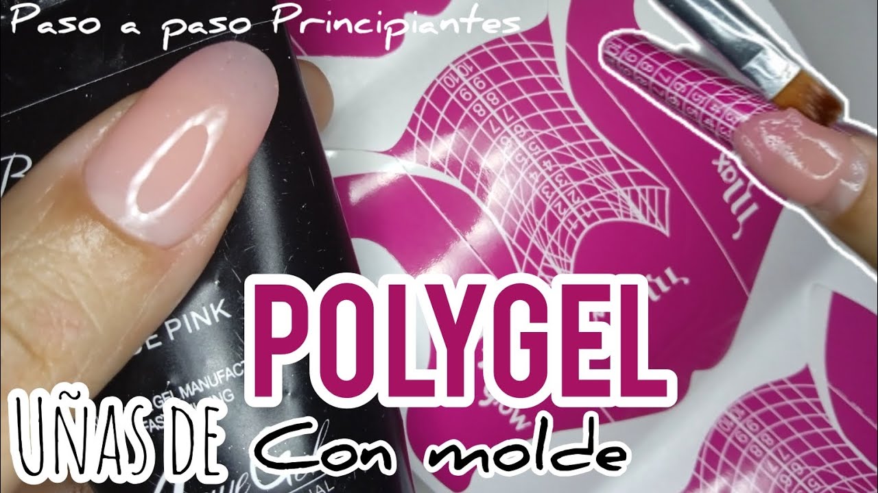 UÑAS DE POLYGEL PARA PRINCIPIANTES | POLYGEL PASO A PASO | ACRIGEL CON MOLDE (así lo hago yo)