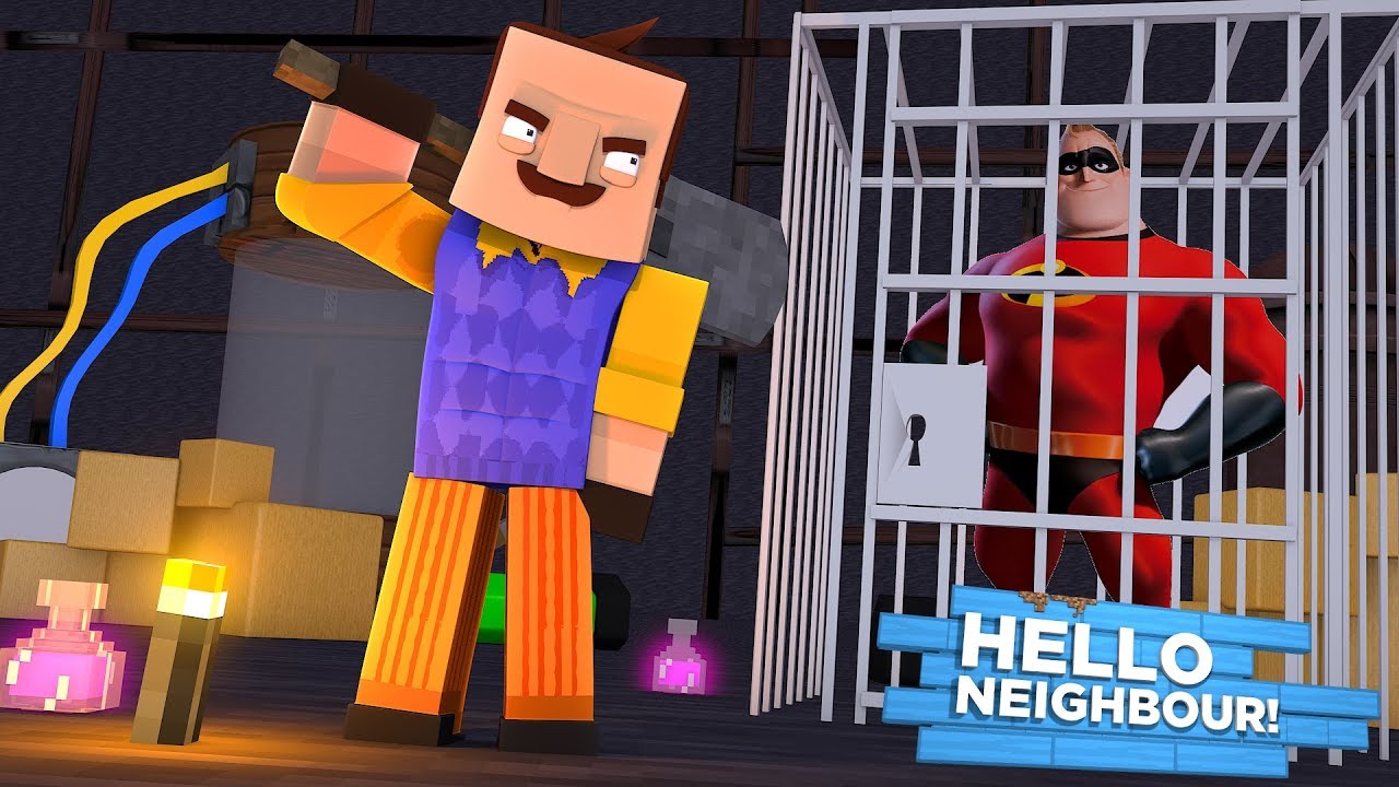 Minecraft Hello Neighbor — МИСТЕРУ НЕВЕРОЯТНО НУЖНА ПОМОЩЬ, ЧТОБЫ БЫТЬ СПАСЕНО