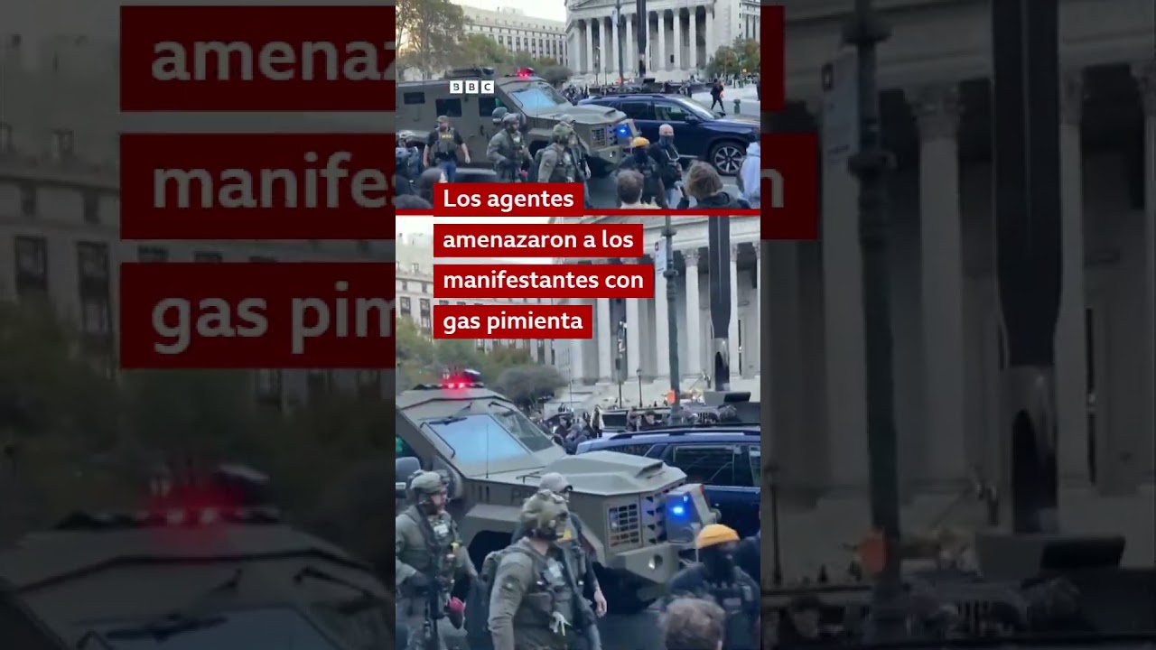 Manifestantes se enfrentan a agentes de ICE durante redadas contra vendedores ambulantes | BBC Mundo