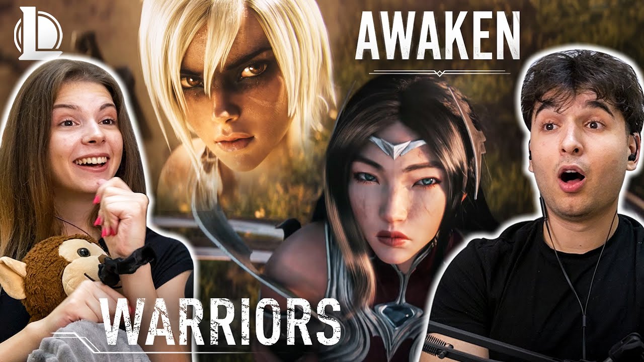 FIRST TIME REACTION to AWAKEN & WARRIORS | League of Legends Cinematics
