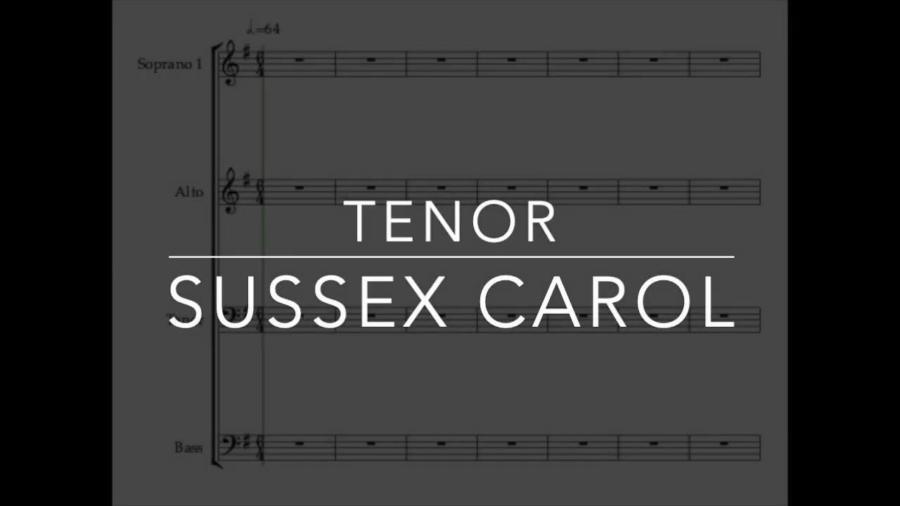 Sussex Carol TENOR - arr. Hagenberg